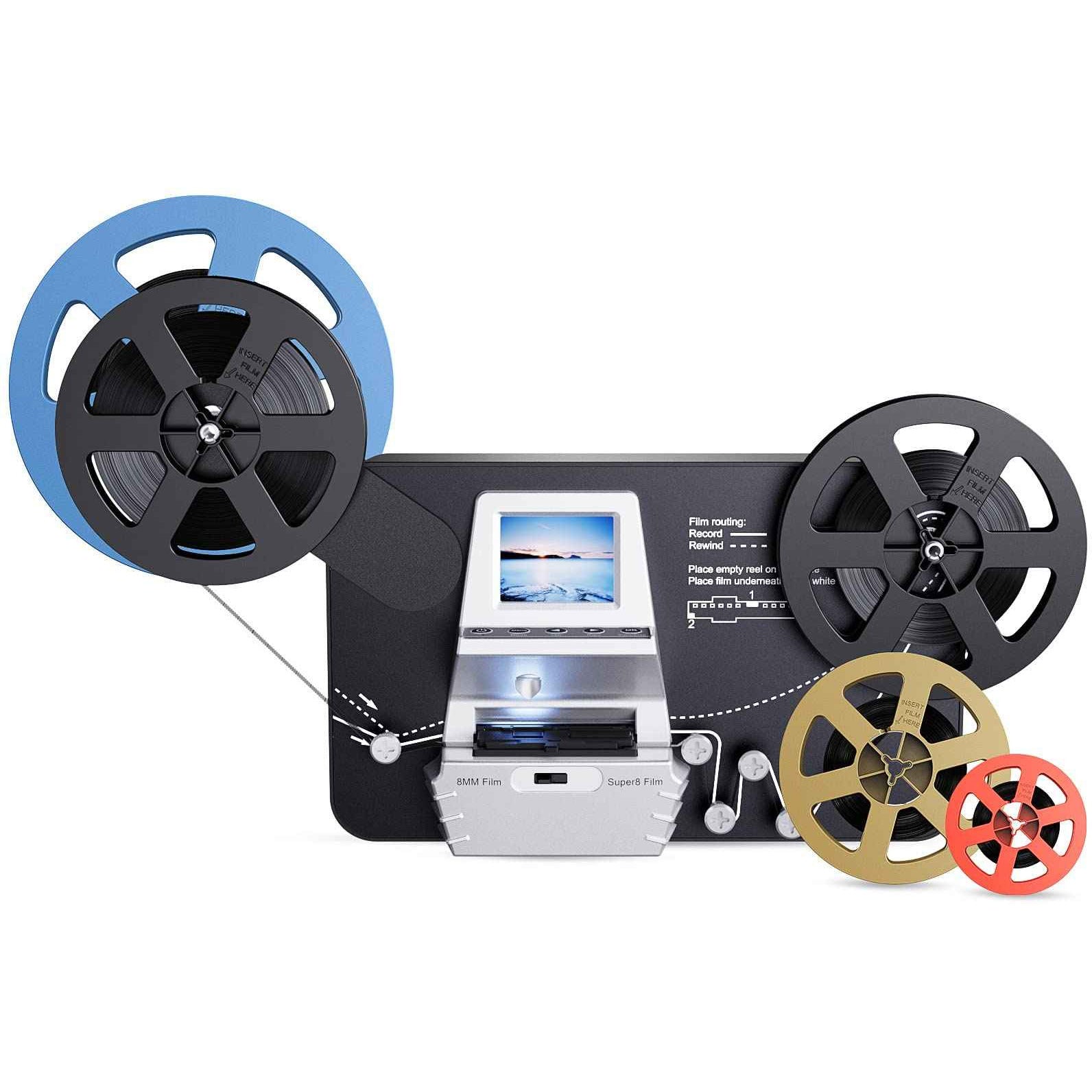 8mm Film Scanner to Convert Old 8mm and Super 8 Movie Reels Into Digital Videos