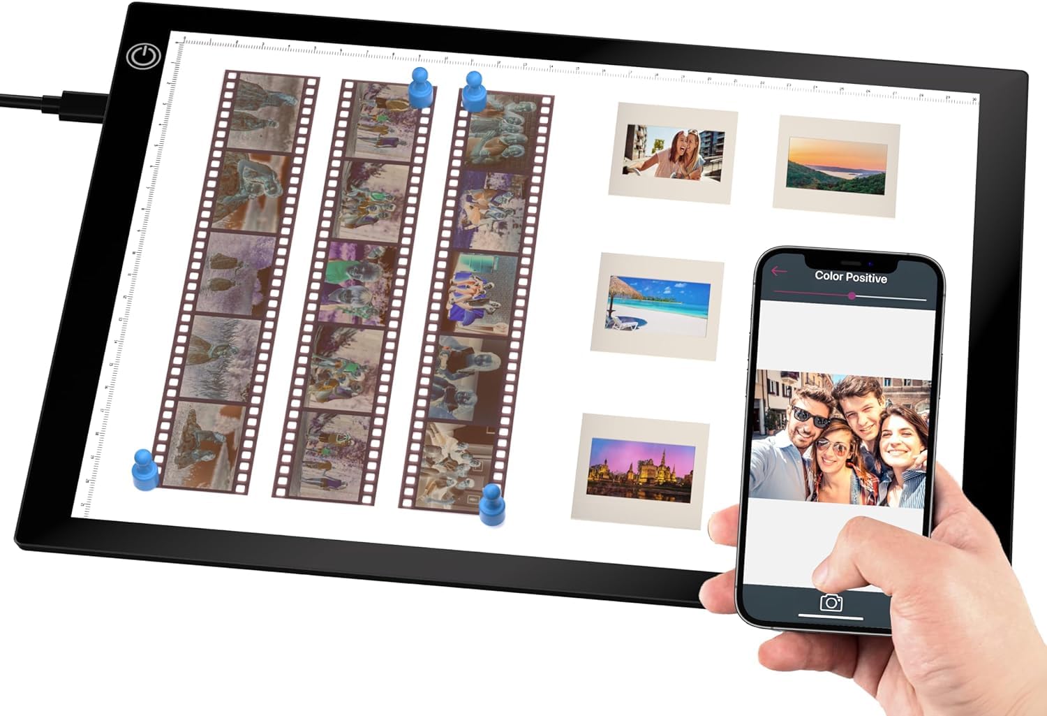 Slide Viewer Light Box, for Scanning Film Negatives and Slides – Eyesen