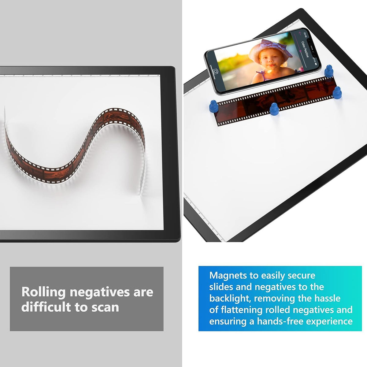 View Light Box Slide Viewer Light Box, for Scanning Film Negatives and Slides – Eyesen